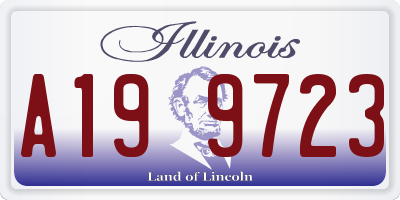 IL license plate A199723