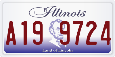 IL license plate A199724