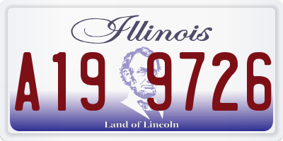 IL license plate A199726