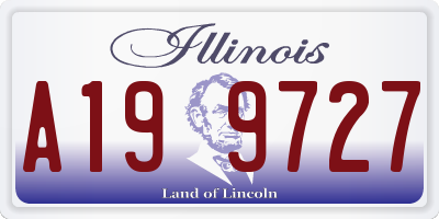 IL license plate A199727