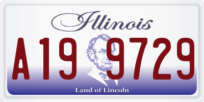 IL license plate A199729