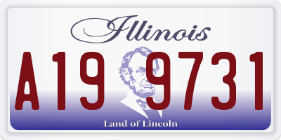 IL license plate A199731