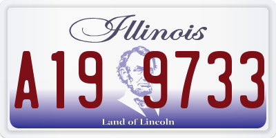 IL license plate A199733