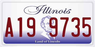 IL license plate A199735