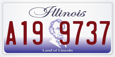 IL license plate A199737