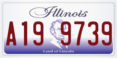 IL license plate A199739