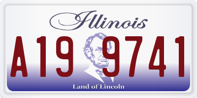 IL license plate A199741