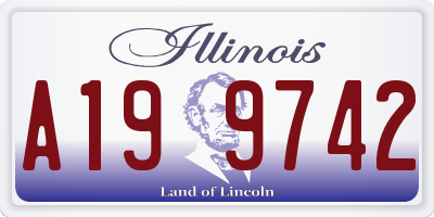 IL license plate A199742