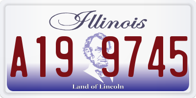 IL license plate A199745