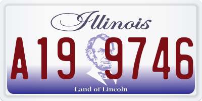 IL license plate A199746