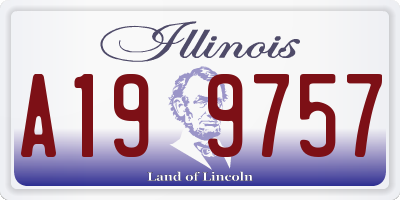IL license plate A199757