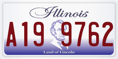 IL license plate A199762