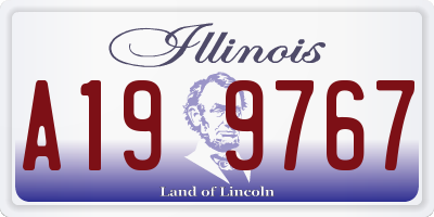 IL license plate A199767