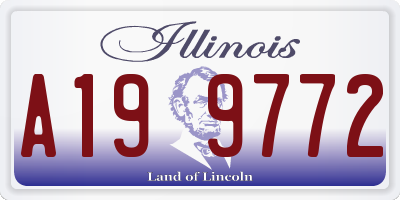 IL license plate A199772
