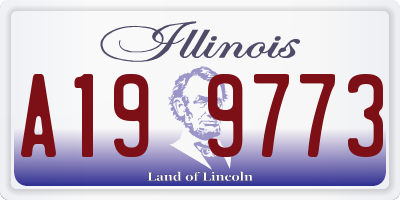 IL license plate A199773