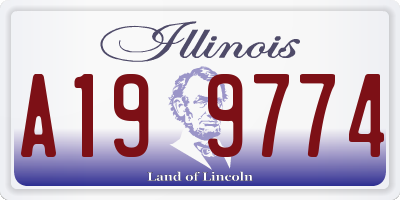 IL license plate A199774