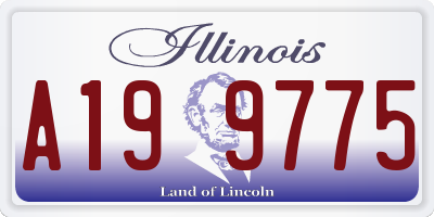 IL license plate A199775