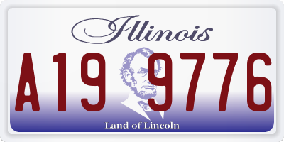 IL license plate A199776