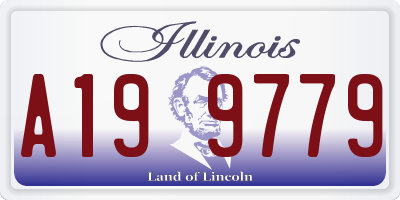 IL license plate A199779