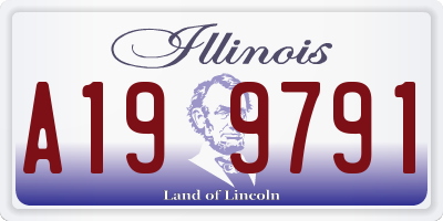 IL license plate A199791
