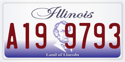 IL license plate A199793