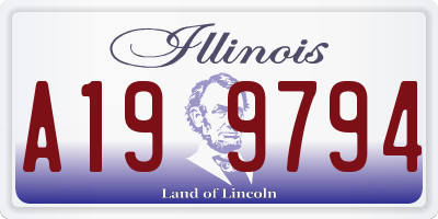 IL license plate A199794