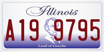 IL license plate A199795