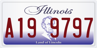 IL license plate A199797