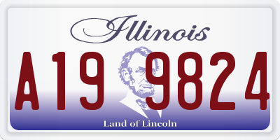 IL license plate A199824