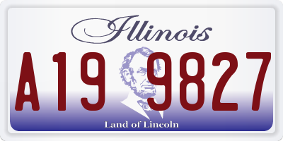 IL license plate A199827