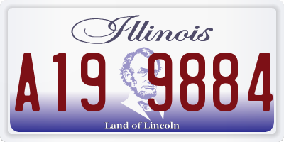 IL license plate A199884