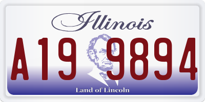 IL license plate A199894