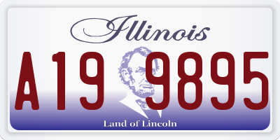 IL license plate A199895