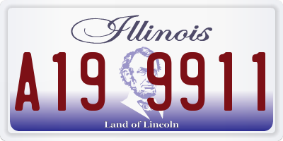 IL license plate A199911