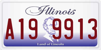 IL license plate A199913