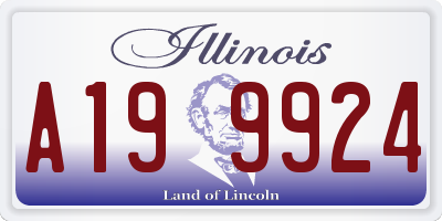 IL license plate A199924