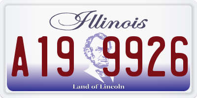 IL license plate A199926