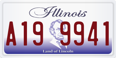 IL license plate A199941