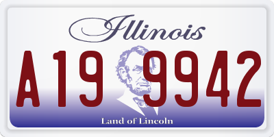 IL license plate A199942