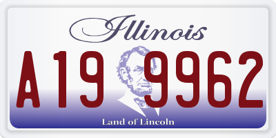 IL license plate A199962