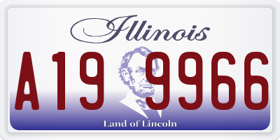 IL license plate A199966
