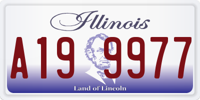 IL license plate A199977