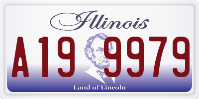 IL license plate A199979