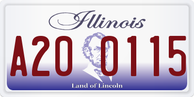 IL license plate A200115