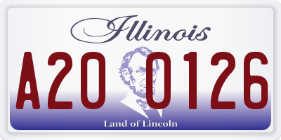 IL license plate A200126