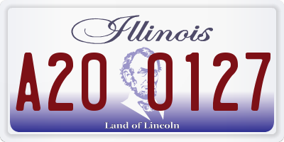 IL license plate A200127
