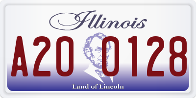 IL license plate A200128