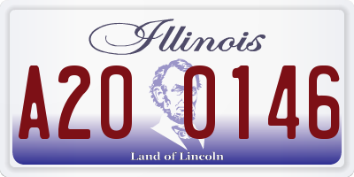 IL license plate A200146