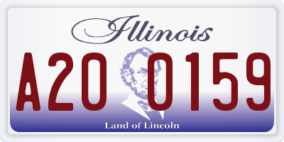 IL license plate A200159