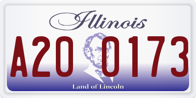 IL license plate A200173